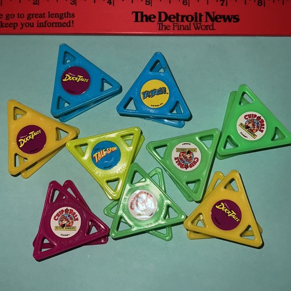 Bundle of Vintage Rubber Stamps Made for Kellogg’s Duck Tails Chip & Dale -used - Picture 2 of 3